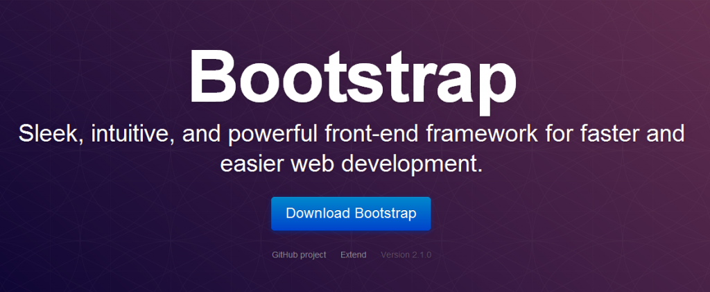 Twitter Bootstrap homepage