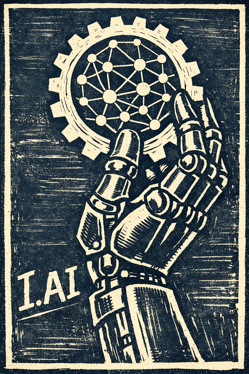 Illustration from the I, AI story series