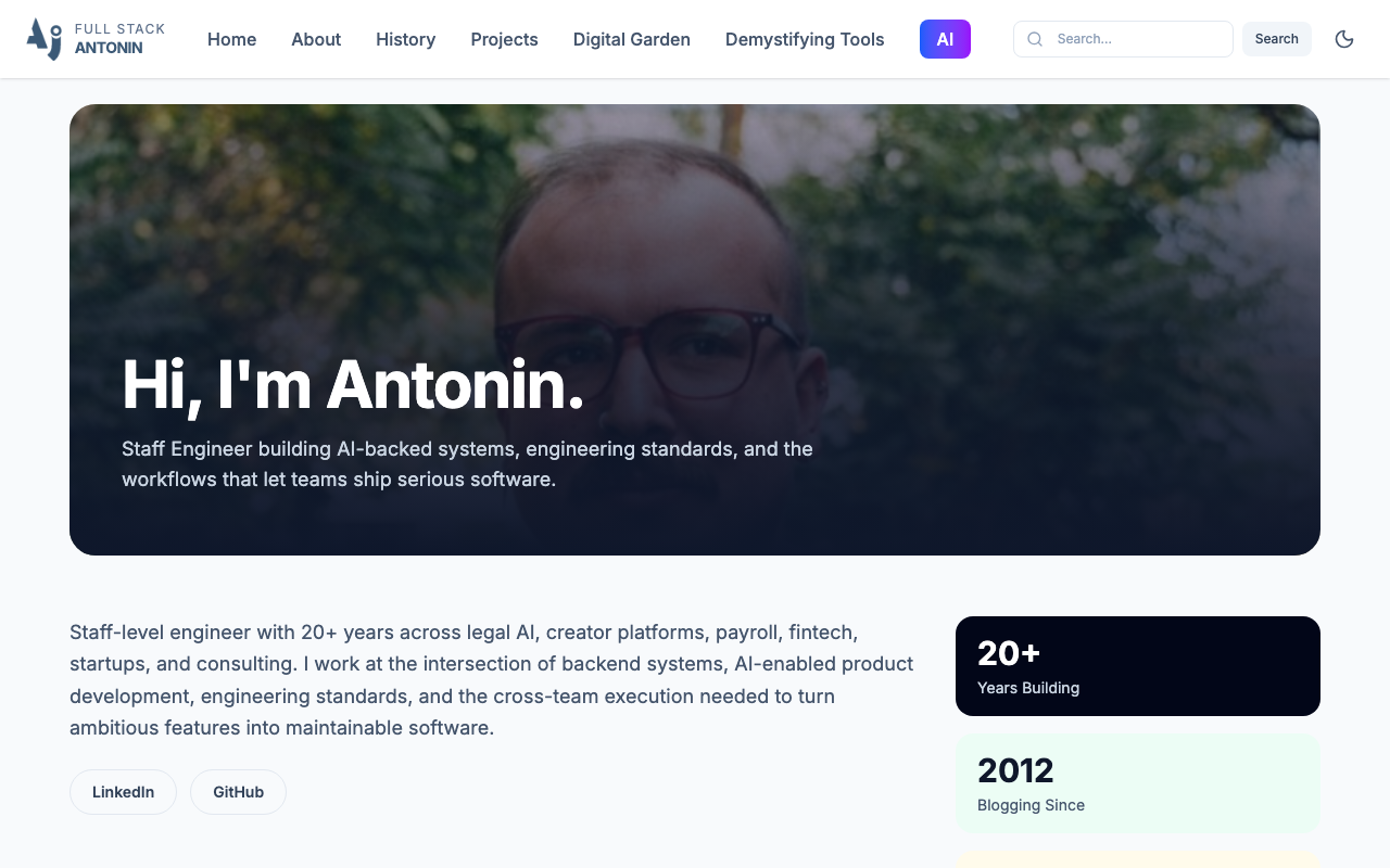 March 2026 about page