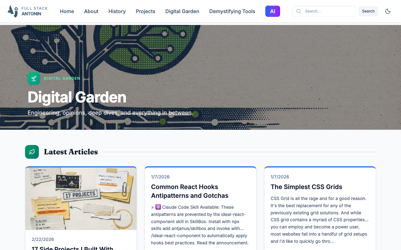March 2026 digital garden
