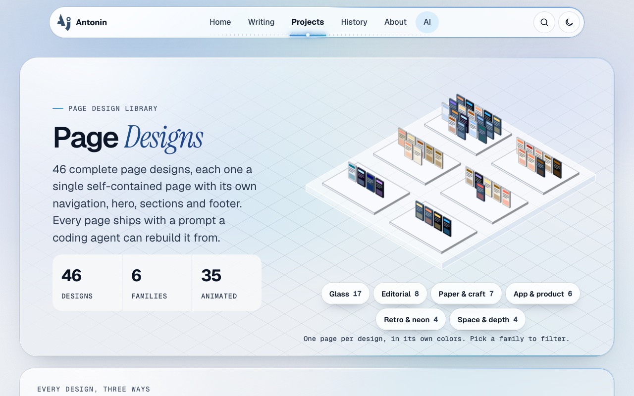 October 2026 page design library