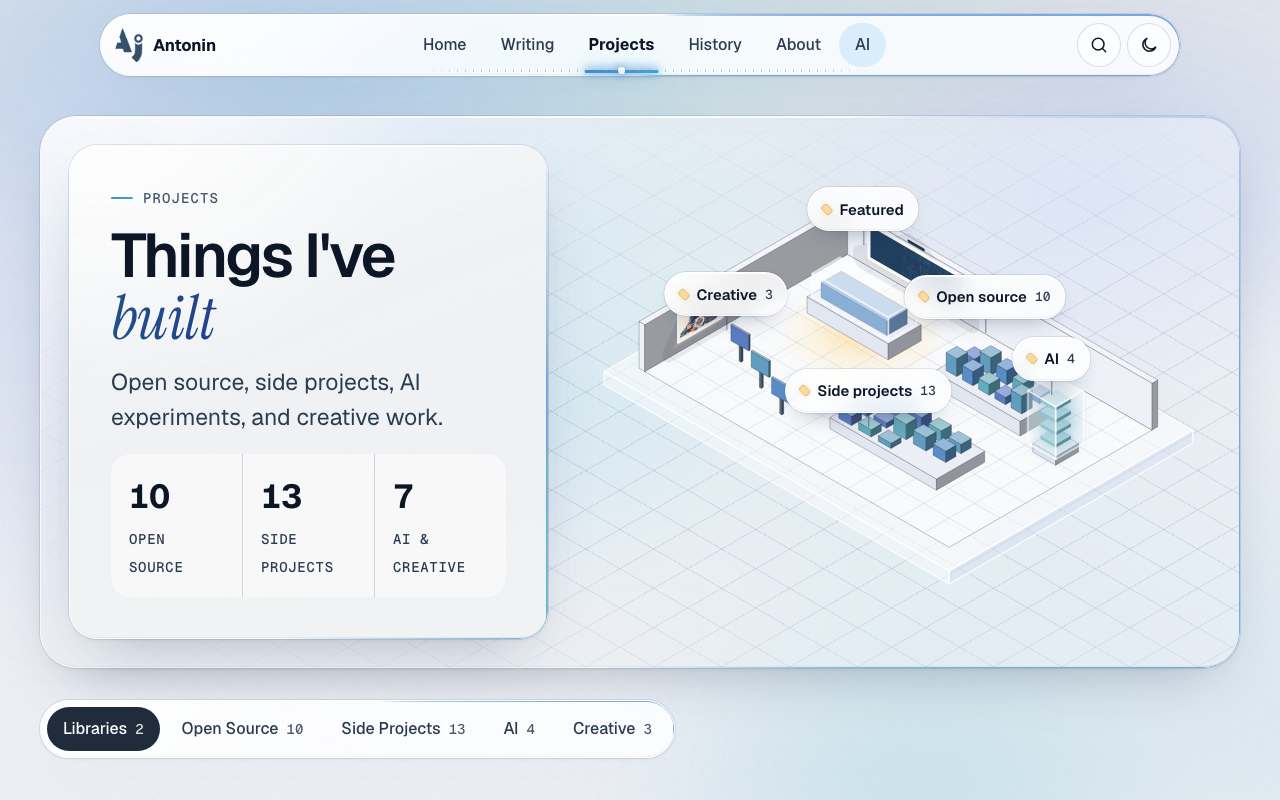 October 2026 projects page